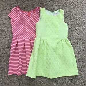 Two bright summer girls dresses! Size small.